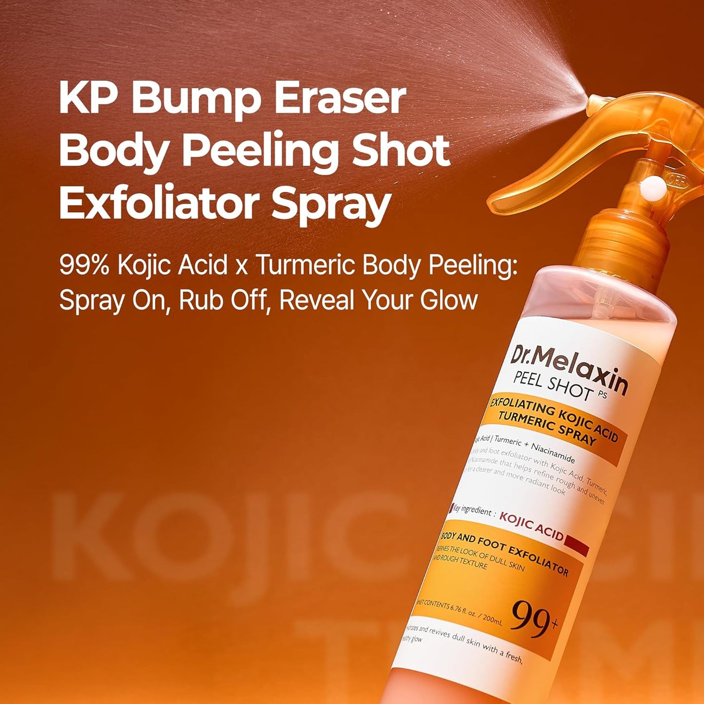 Kojic Acid Body Peeling Turmeric Spray