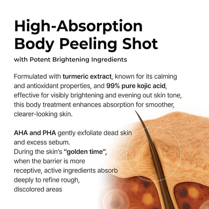 Kojic Acid Body Peeling Turmeric Spray