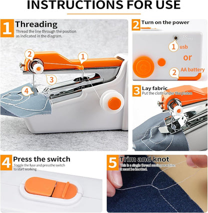 Handheld Rechargeable Sewing Machine